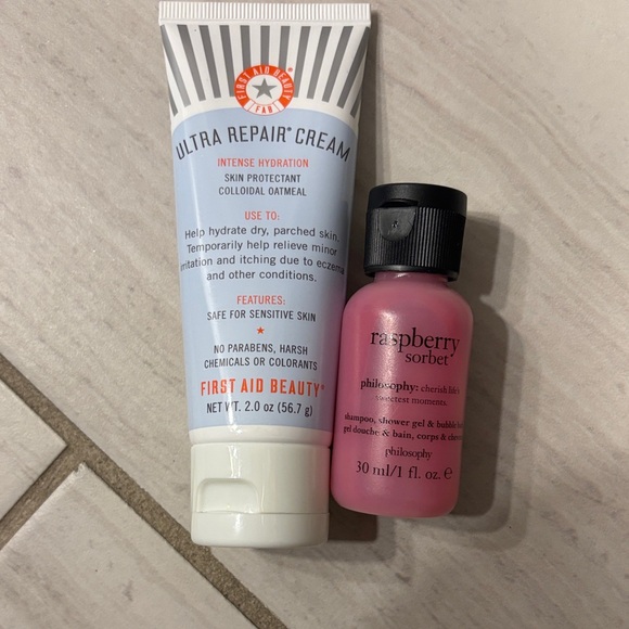 First Aid Beauty Other - First Aid Beauty Ultra Repair Cream and Philosophy Raspberry Sorbet Duo
